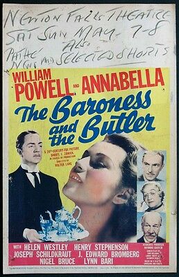 Baroness And The Butler William Powell Annabella 1938 Wc