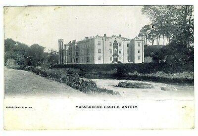 Massereene Castle Postcard Antrim Ireland Destroyed In 1922 Haunted