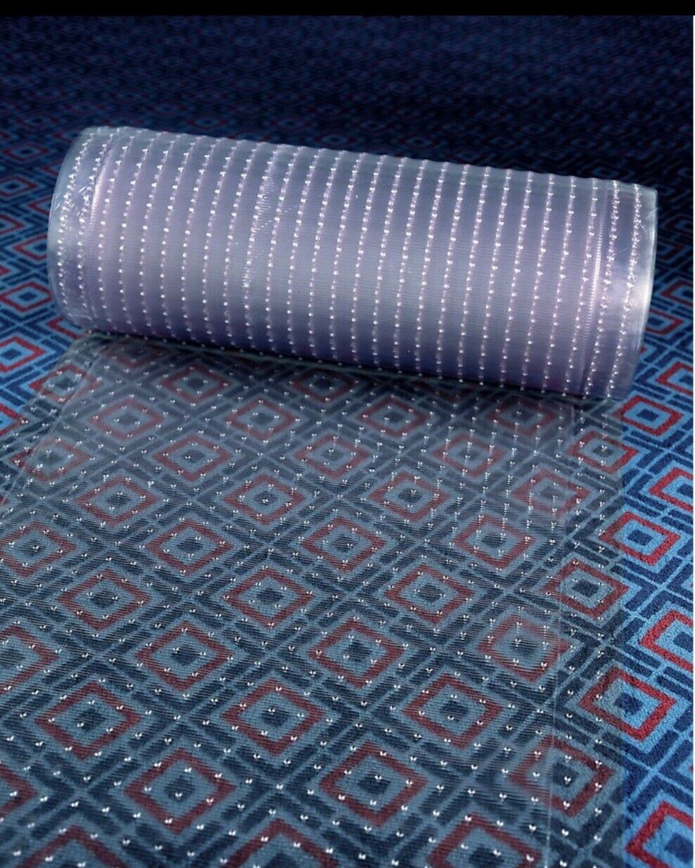 Clear Plastic Runner Rug And Carpet Protector Mat Multi-grip.