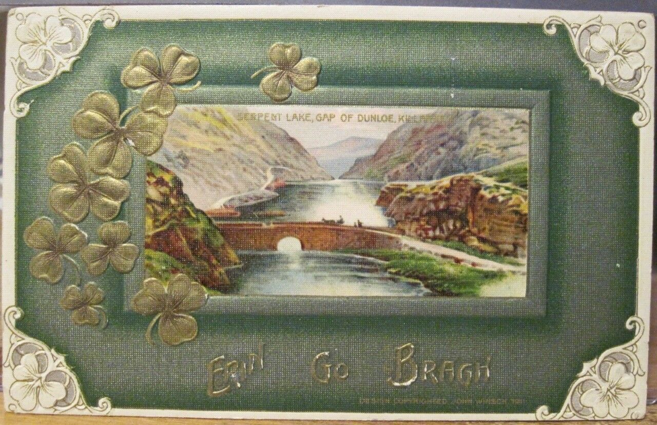 Irish Postcard St Patrick Serpent Lake Gap Dunloe Killarney Ireland John Winsch