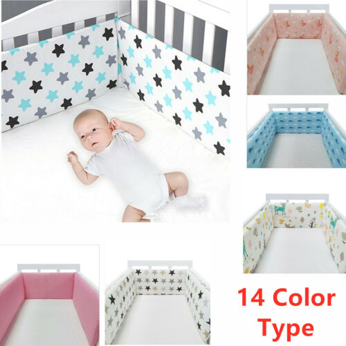 1pc 78x12 Inch Infant Newborn Crib Bumper Baby Cushion Pad Nursery Bed Protect