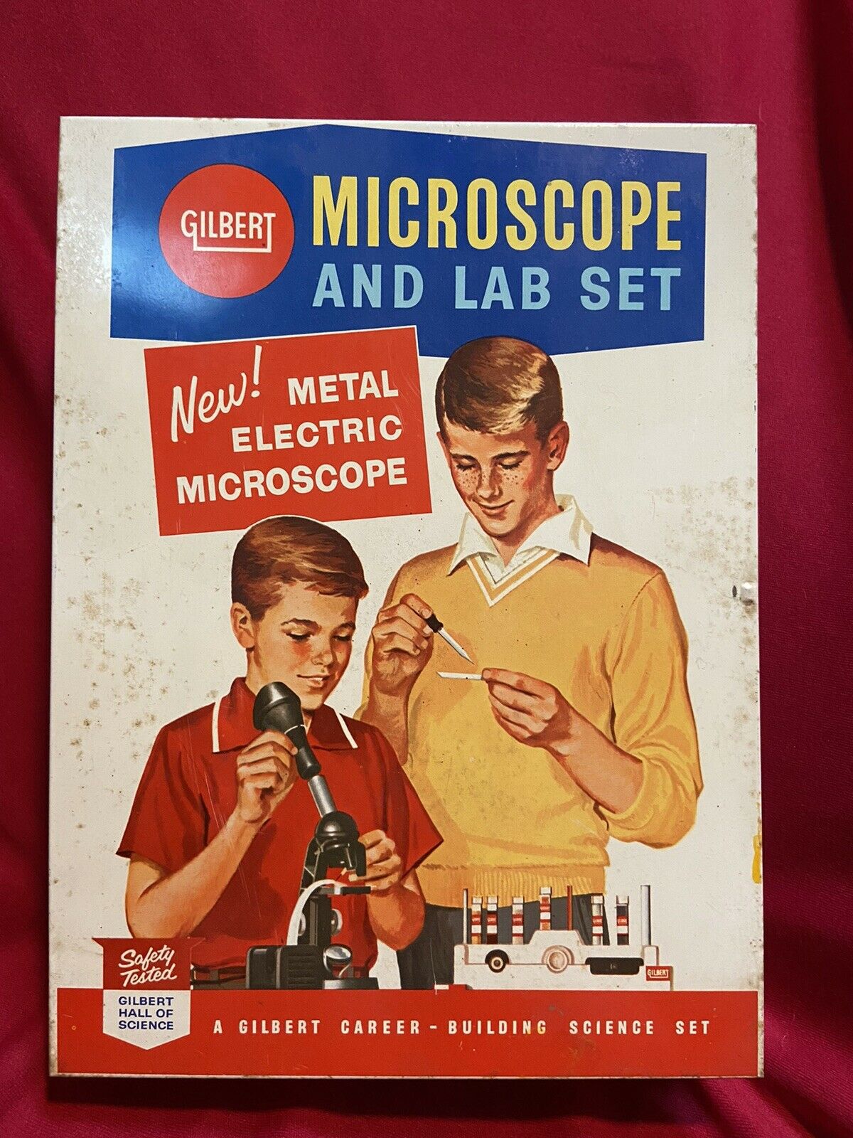 Vintage Gilbert Microscope And Lab Set